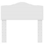 vidaXL Tête de lit avec tête de lit Blanc 100 cm Bois d'ingénierie