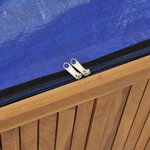 vidaXL Boîte de jardin 114x50x58 cm Bois massif de teck