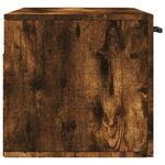 vidaXL Armoire murale chêne fumé 80x36 5x35 cm bois d'ingénierie