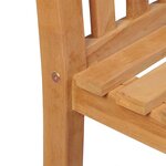 vidaXL Ensemble à manger de jardin 5Pièces Bois de teck massif