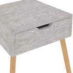 vidaXL Tables de chevet 2 Pièces Gris béton 40x40x56 cm Aggloméré