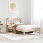 vidaXL Cadre de lit sans matelas 90x190 cm bois de pin massif