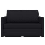 vidaXL Canapé-lit pliant Noir 124 x 71 x 78 cm PVC