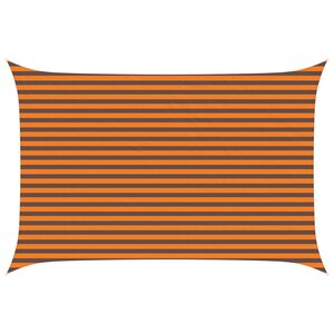 vidaXL Voile d'ombre Orange et marron 3 x 4 5 m 100   polyester Oxford
