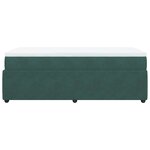 vidaXL Sommier à lattes de lit avec matelas Vert foncé 100x200 cm
