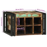 vidaXL Porte-bouteilles 46x35x27 5 cm Bois récupéré