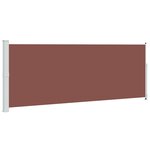 vidaXL Auvent latéral rétractable de patio 180x500 cm Marron