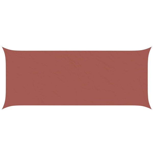vidaXL Voile d'ombre Terre cuite 6 x 2 5 m 100   polyester Oxford