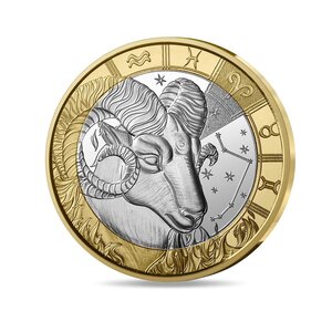 Signes astros - Bélier Monnaie de 5€ métal commun