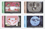 Carnet 12 timbres - Masques - Série photographique de Michelangelo Durazzo - Lettre verte