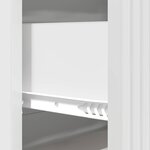 vidaXL Armoire à tiroirs Blanc brillant 66 x 34 5 x 89 5 cm