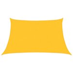 vidaXL Voile d'ombrage 160 g/m² Jaune 3/4x2 m PEHD