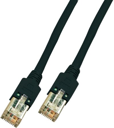 Câble/Cordon réseau RJ45 Dexlan Catégorie 5E FTP (F/UTP) Droit 10m (Noir)