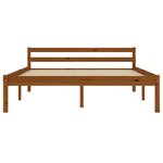 vidaXL Cadre de lit sans matelas marron miel pin massif 120x200 cm
