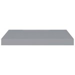 vidaXL Étagères murales flottantes 4 Pièces gris 50x23x3 8 cm MDF