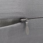 4 housses de coussin en coton 80 x 80 cm Gris