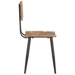 vidaXL Chaises à manger lot de 4 bois de récupération solide