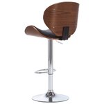 vidaXL Tabouret de bar Noir Similicuir