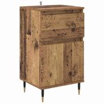 vidaXL Buffet Bois Ancien 40 x 35 x 70 cm Bois d'ingénierie et fer