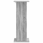 vidaXL Support de Plante Sonoma gris 30 5 x 30 x 80 5 cm