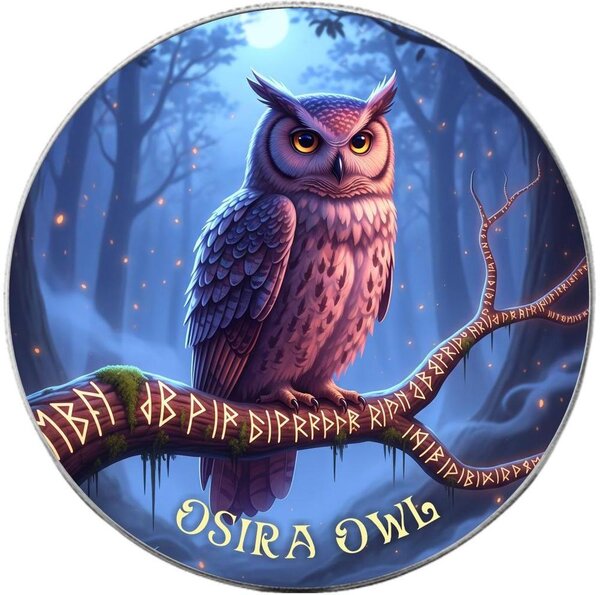 Pièce de monnaie en Argent 1 Dollar g 31.1 (1 oz) Millésime 2025 Forest Totems OSIRA OWL