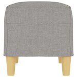 vidaXL Banc Gris clair 70x35x41 cm Tissu