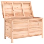 vidaXL Boîte à coussins d'extérieur 99x50x56 5 cm bois de sapin massif
