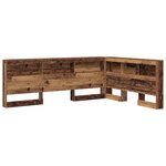 vidaXL Tête de lit de rangement Bois ancien 160 cm Bois d'ingénierie