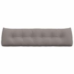 vidaXL Coussin de Dos Taupe 180 x 24 x 50 cm tissu