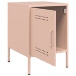 vidaXL Tables de chevet 2 Pièces rose 36x39x50 5 cm acier