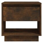 vidaXL Tables de chevet 2 Pièces Chêne fumé 45x34x44 cm Bois d'ingénierie