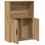 vidaXL Bibliothèque chêne artisanal 60x24x85 cm bois d'ingénierie