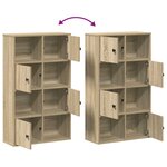 vidaXL Bibliothèque chêne sonoma 60x24x101 5 cm bois d'ingénierie