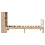vidaXL Lit bibliothèque sans matelas 90x190 cm bois de pin massif