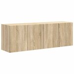 vidaXL Meuble TV mural 2 Pièces Chêne Sonoma 59 5 x 31 x 40 cm