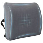 vidaXL Coussin de Dos avec oreiller Gris 36 x 30 x 12 cm Avec filet