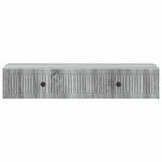 vidaXL Table d'appoint murale Sonoma gris 87 5 x 34 5 x 17 cm