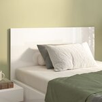 vidaXL Tête de lit Blanc brillant 120x1 5x80 cm Bois d'ingénierie