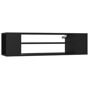 vidaXL Meuble TV suspendu Noir 100x30x26 5 cm Aggloméré