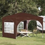 vidaXL Tente de fête pop-up 290 x 290 x 245 cm Marron