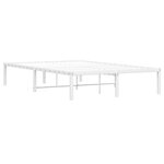 vidaXL Cadre de lit métal blanc 120x190 cm