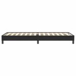 vidaXL Sommier à lattes de lit sans matelas noir 90x220 cm velours