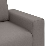 vidaXL Fauteuil Taupe - 59 cm Tissu