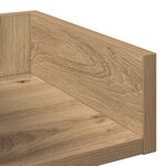 vidaXL Bibliothèque chêne artisanal 86x25 5x140 cm bois d'ingénierie