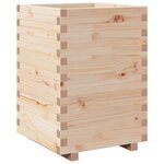 vidaXL Jardinière 50x50x72 5 cm bois de pin massif