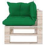 vidaXL Salon palette de jardin 6 Pièces avec coussins bois de pin
