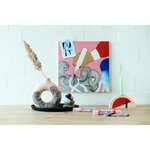 Marqueur acrylique large 5000 jaune fluOrescent 5-10 mm x 5 EDDING