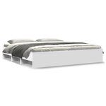 vidaXL Cadre de lit sans matelas blanc 180x200 cm bois d'ingénierie