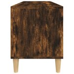 vidaXL Meuble TV chêne fumé 100x34 5x44 5 cm bois d'ingénierie