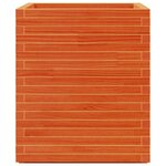 vidaXL Jardinière cire marron 60x60x72 5 cm bois de pin massif